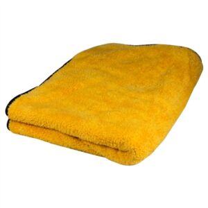 big orange silk lined microfiber drying towel 36” x 25”