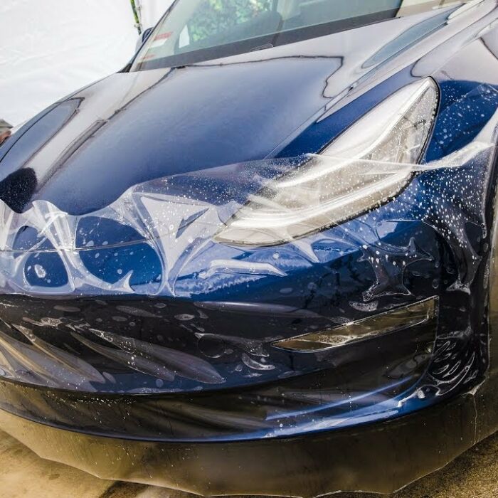 tesla paint protection film ppf clear bra